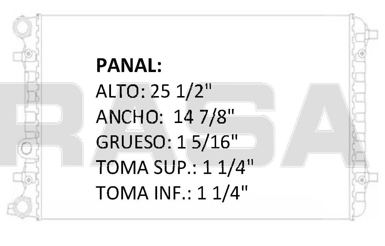 RADIADOR ALUMINO PLASTICO BEETLE/BEETLE TURBO/BEETLE TDI 98-06