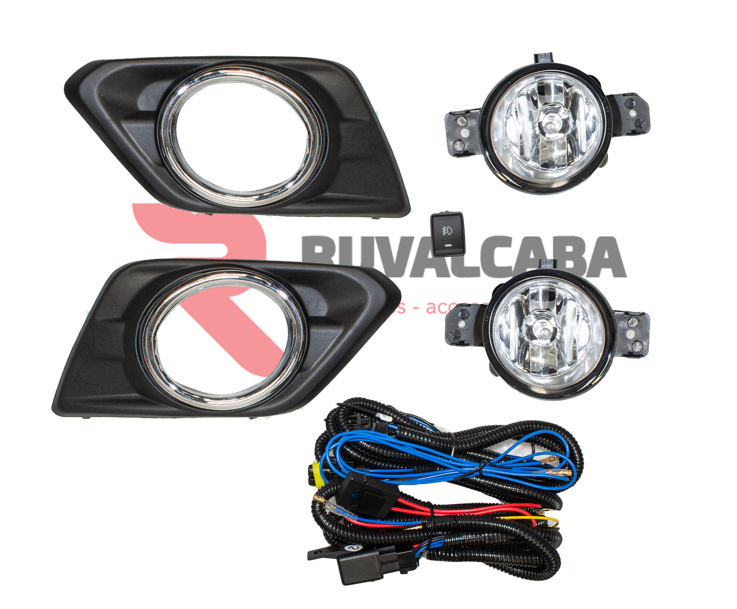 FARO NIEBLA XTRAIL 15-17 C/PARRILLA FILO JGO #OP
