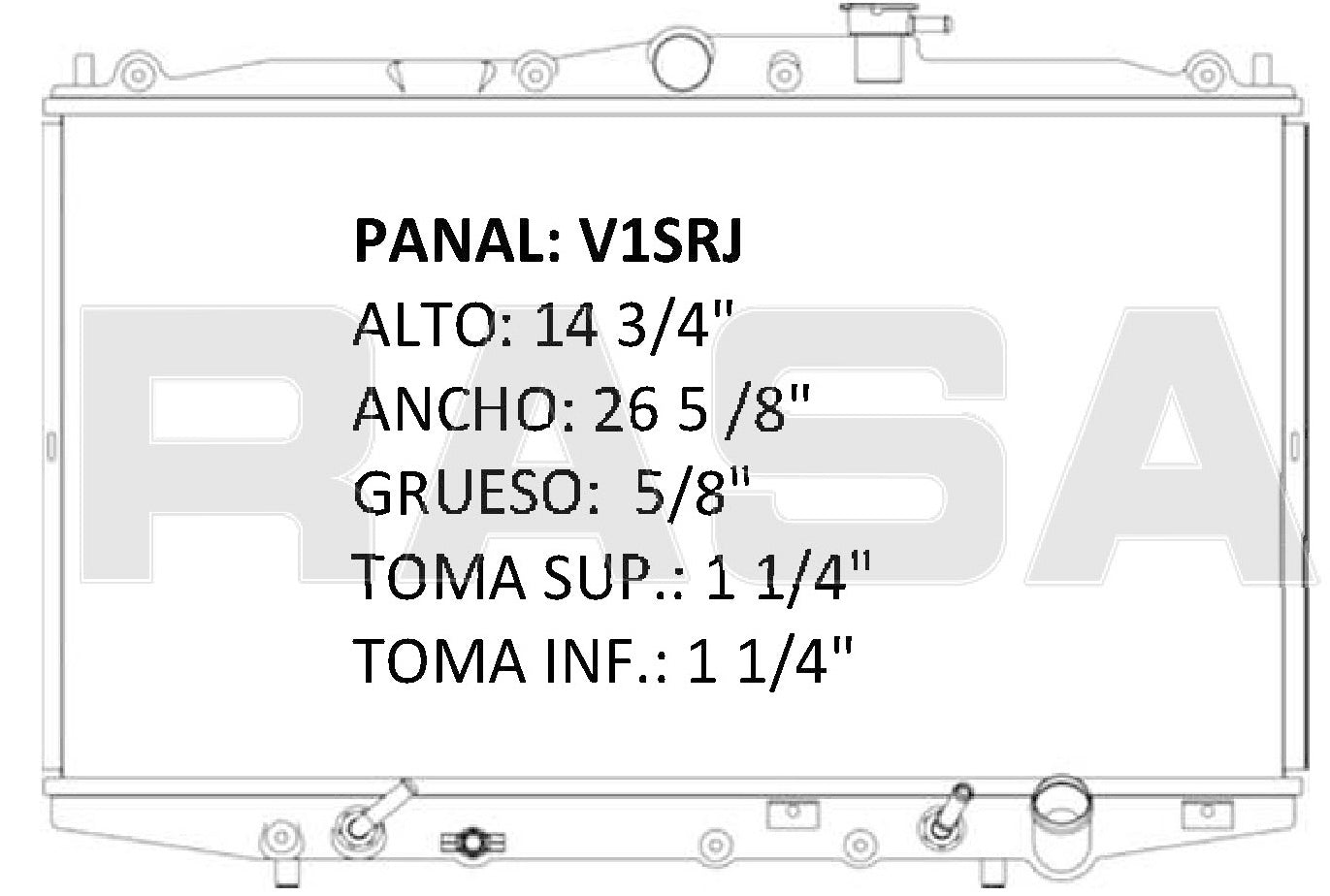 35794 AU RADIADOR ALUMINIO PLASTICO ACCORD DX, EX, LX, SE, 2.3 Lt L4 98-02 TRANS:AUTOMATICA RASA