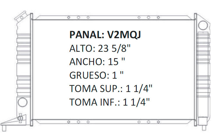35636 AU RADIADOR ALUMINIO PLASTICO PICKUP S10, BLAZER, SONOMA L4 2.2 95-98 TRANS:AUTOMATICA RASA