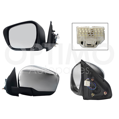 ESPEJO NISSAN PU NP300/ FRONTIER 16-24 ELECT CROM T20 3 PINES IZQ #OP