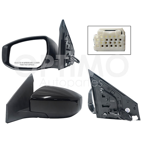 ESPEJO SENTRA 13-16 ELECT P/PINT IZQ #OP