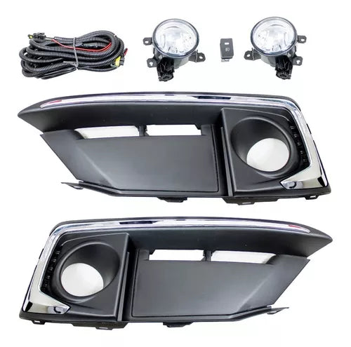 FARO NIEBLA CIVIC 19-20 C/PARRILLA C/MOLD CROM JGO #OP #ACOG