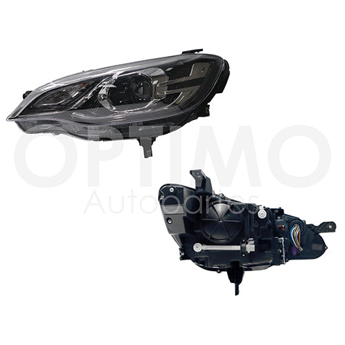 FARO CHEVROLET CAVALIER 2018-2021 F/CROMADO C/LED C/ LUPA (VERSION PREMIER) IZQ #OP
