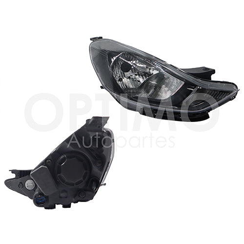 FARO GRAND I10 2021-2023 FONDO NEGRO C/MOTOR DIFORZA DER #OP