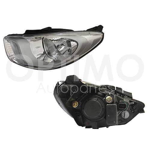 FARO I10 12-14 FONDO CROMADO  DIFORZA  IZQ  #OP