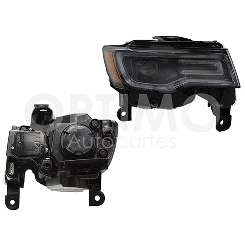 FARO JEEP GRAND CHEROKEE F/NEGRO C/LUPA C/DRL C/MICA AMBAR 2017-2021 DER#OP