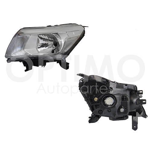 FARO NISSAN PU NP300/FRONTIER 16-20 FONFO CROMADO #OP IZQ