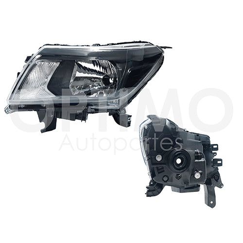 FARO NP300 DIFORZA 21-24  F/NEGRO S/MICA BLANCA (SENCILLA/FRONTIER SE/LUJO XE-LE) 2/4WD IZQ  #OP