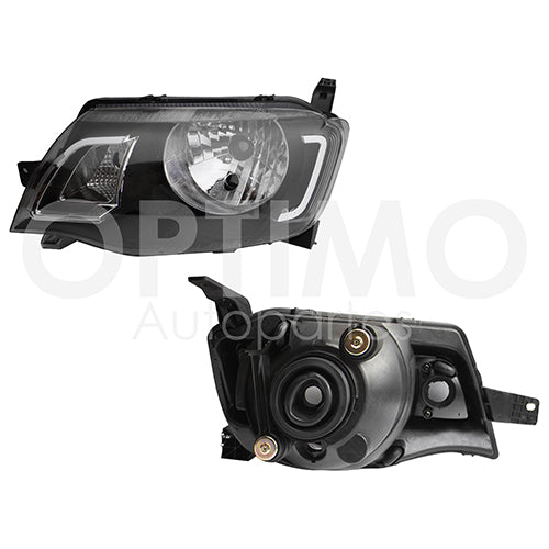 FARO RENAULT KWID 2019-2021 FONDO NEGRO  IZQ #OP