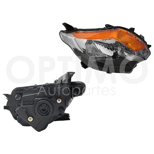 FARO MITSUBISHI PU L200 16-18 FONDO NEGRO AMBAR DIFORZA  #OP DER