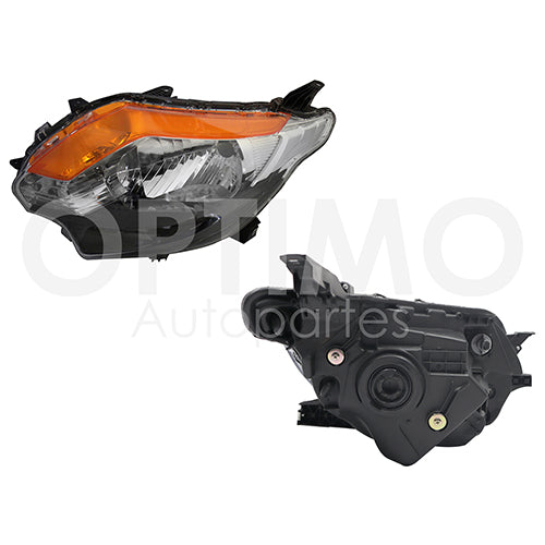 FARO MITSUBISHI PU L200 16-18 FONDO NEGRO DIFORZA #OP IZQ