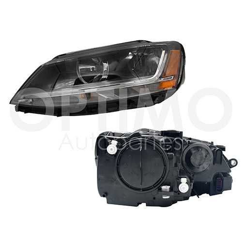 FARO JETTA BICENTENARIO 11-18 LEDS REFLEJANTE AMBAR  DIFORZA  IZQ   #OP  (7 PINES )