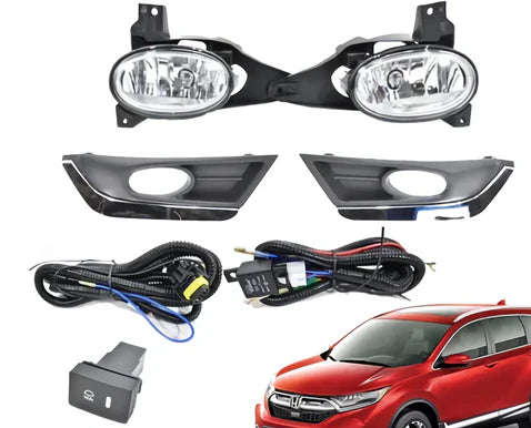 FARO NIEBLA CRV 17-19 C/PARRILLA FILO CROM JGO #AU