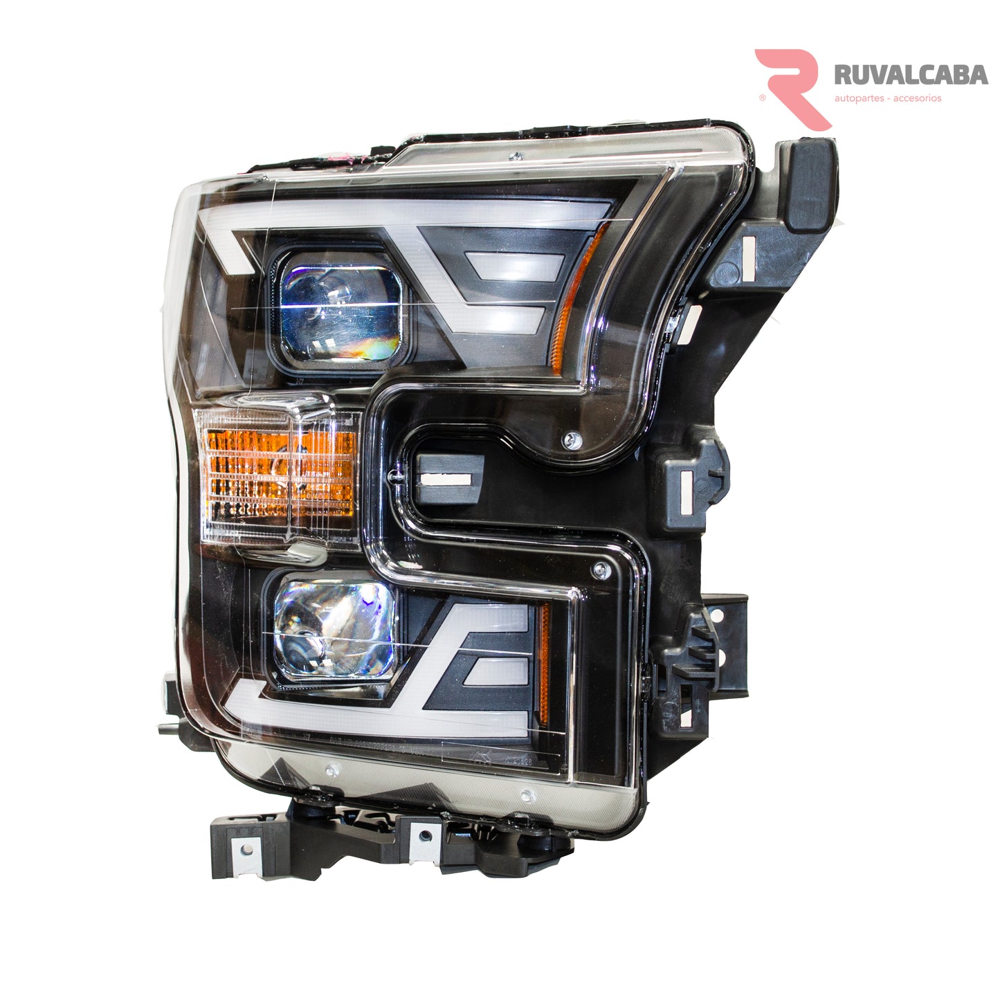 JUEGO FAROS FORD PICK UP LOBO F150 15-17 LED DRL #AC