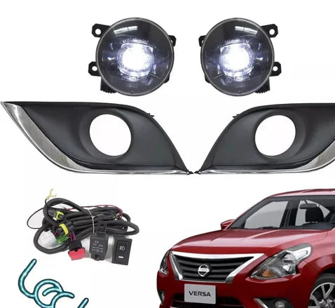 FARO NIEBLA VERSA 15-19/ V-DRIVE 20-23 C/PARRILLA JGO LED #AU