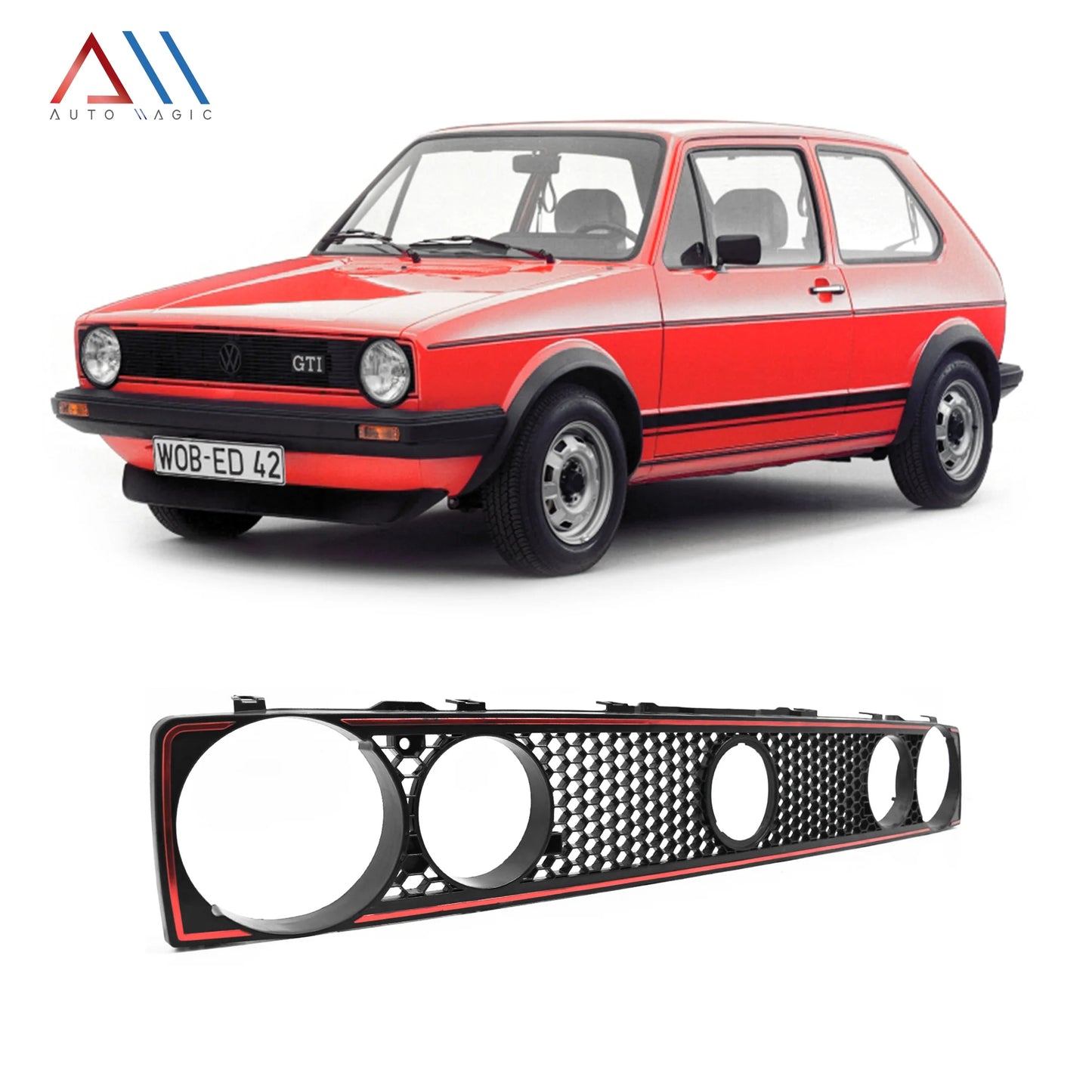 PARRILLA VW CARIBE GT 74-80 FILO ROJO #AU