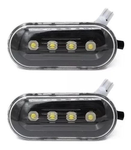JUEGO CUARTOS LATERALES JETTA GOLF VENTO SEAT LED HUMO #AU
