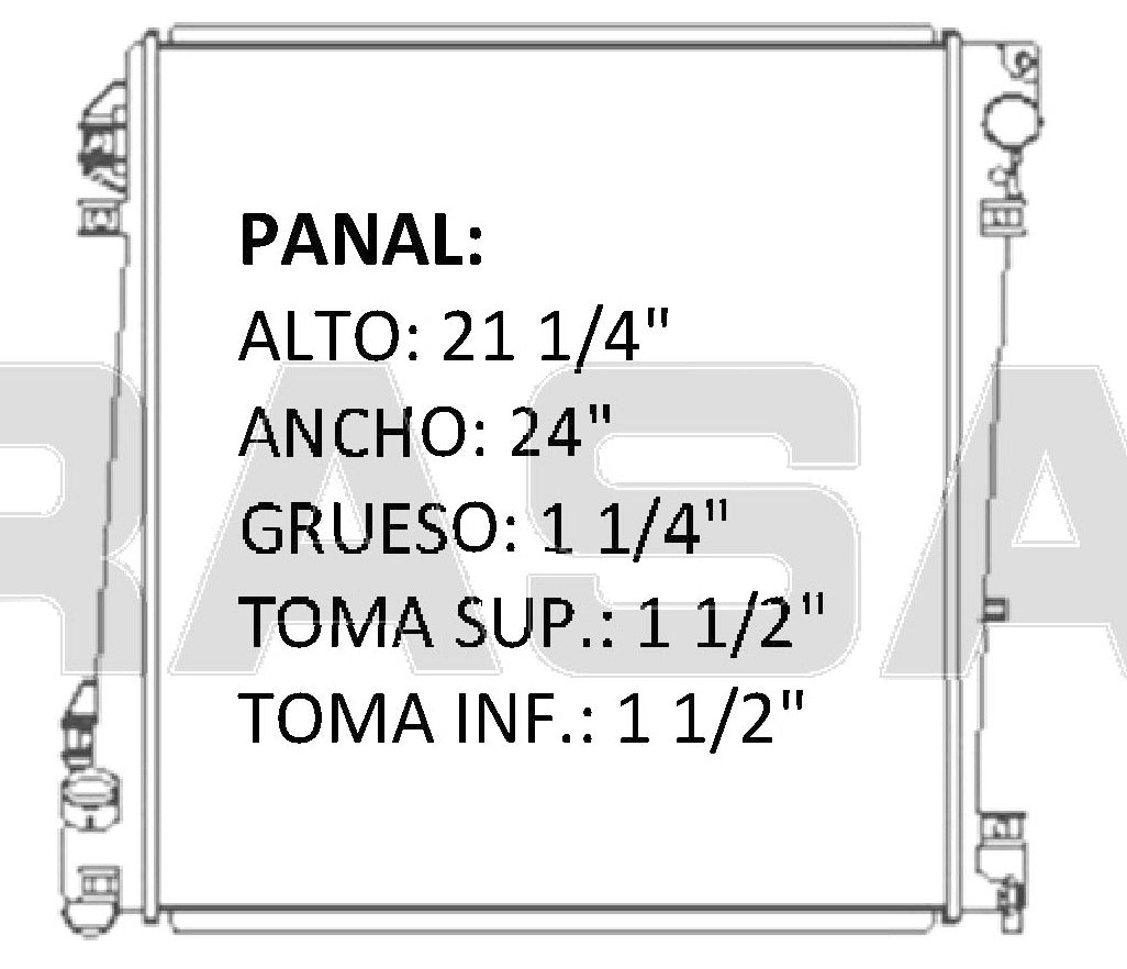 35852 AU RADIADOR ALUMINIO PLASTICO EXPLORER, MONTAINEER PREMIER 4.0 V6, 4.6 Lt V8 02-05 TRANS:AUTOMATICA RASA