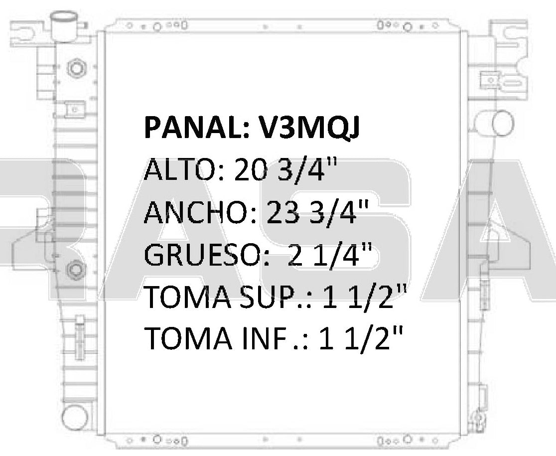 35798 AU R RADIADOR ALUMINIO PLASTICO EXPLORER, 5 Lt V8 96-99 TRANS:AUTOMATICA RASA