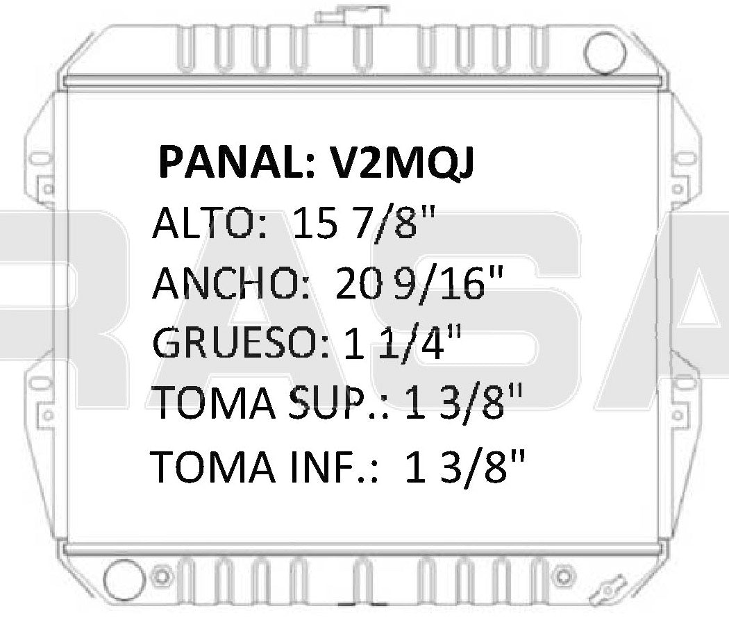 35732 RADIADOR ALUMINO PLASTICO RUNNER 4 / PICKUP L4 2.484-02 STD