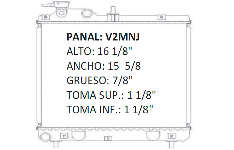 35691 M RADIADOR ALUMINIO PLASTICO ATOS 1.0i 12v 05-09 MECANICO RASA