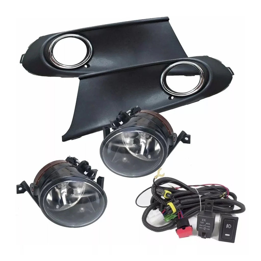 FAROS DE NIEBLA, CON REJILLAS Y CABLEADO UNIVERSAL CON SWITCH VENTO CON FOCOS 14-15 #AM