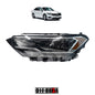 FARO JETTA A7 2019-2023  F/NEGRO C/MICA AMBAR (VRSION TRED-LINE-R-INE)  IZQ  #OP