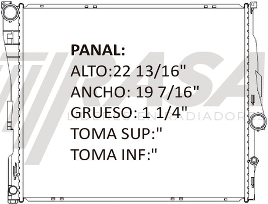 36203 AU RADIADOR ALUMINIO PLASTICO X3 07-10 TRANS:AUTOMATICA RASA