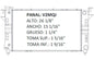 35693 AU M RADIADOR ALUMINIO PLASTICO GRAND CARAVAN - VOYAGERTOWN & COUNTRY L4/V6 2.4/3.0/3.3/3.9 96-00 MECANICO TRANS:AUTOMATICA RASA