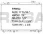 36081 AU RADIADOR ALUMINIO PLASTICO HIGHLANDER 01-05 L4 2.4L 01-05 TRANS:AUTOMATICA RASA
