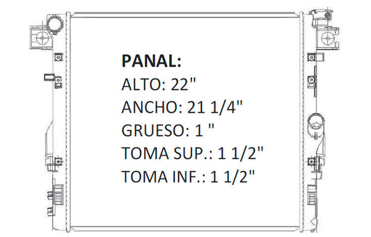 36106 AU RADIADOR ALUMINIO PLASTICO WRANGLER 07-11 V6 3.8 L 07-11 TRANS:AUTOMATICA RASA