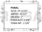 36017 AU RADIADOR ALUMINIO PLASTICO HILUX (Vigo) L4 DIESEL AU, GASOLINA STD 06-10 TRANS:AUTOMATICA RASA