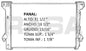 36124 AU RADIADOR ALUMINIO PLASTICO NAVIGATOR 07-09 EXPEDITION 07-09 TRANS:AUTOMATICA RASA