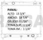 35977 AU RADIADOR ALUMINIO PLASTICO YARIS 1.5Lts L4 A/T 07-09 TRANS:AUTOMATICA RASA