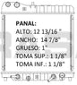 36077 AU RADIADOR ALUMINIO PLASTICO FIT 1.5L 06-08 TRANS:AUTOMATICA RASA
