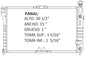 35815 AU RADIADOR ALUMINIO PLASTICO LUMINA / MONTE CARLO / REGAL / CUTLASS SUPREME / GRAND PRIX V6 3.1/3.4/3.8 94-97 TRANS:AUTOMATICA RASA