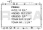 36158 AU RADIADOR ALUMINIO PLASTICO RAD HONDA CR-V L4 2.4 A/T 07-09 TRANS:AUTOMATICA RASA