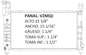 35677 AU M RADIADOR ALUMINIO PLASTICO CARAVAN/GRAND CARAVAN - VOYAGER/GRAND VOYAGER / TOWN & COUNTRY L4/V6 2.5/3.3/3.8, MECANICO 93-95 TRANS:AUTOMATICA RASA