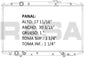 35982 AU RADIADOR ALUMINIO PLASTICO ODYSSEY 3.5Lts V6 05-08 TRANS:AUTOMATICA RASA