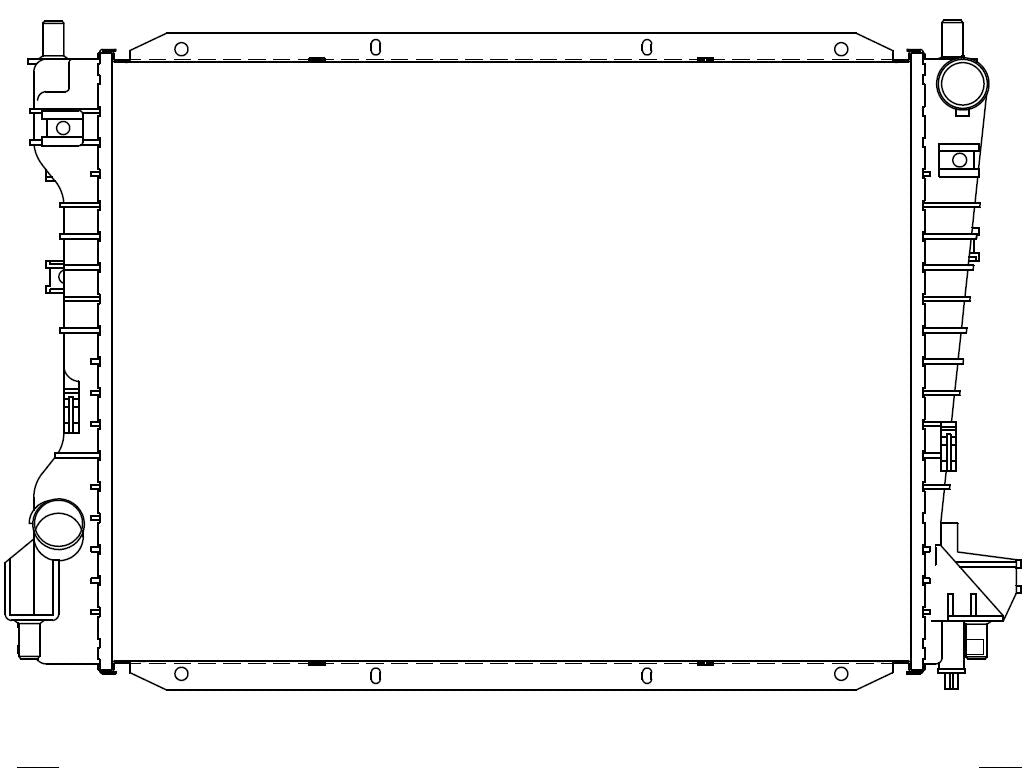 36145 AU RADIADOR ALUMINIO PLASTICO THUNDERBIRD/ SATURN/ JAGUAR 00-06 TRANS:AUTOMATICA RASA