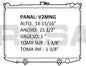 35506 L M RADIADOR ALUMINIO PLASTICO PICK UP D-21, PATHFINDER, TOMAS LINEALES 86-96 MECANICO RASA