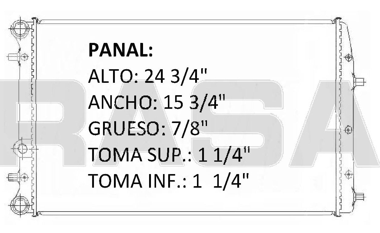 36108 AU M RADIADOR ALUMINIO PLASTICO CORDOBA/IBIZA 02/07 16V 1.2/1.4/1.6/1.9L 02-07 MECANICO TRANS:AUTOMATICA RASA