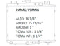 35544 RADIADOR ALUMINIO PLASTICO CARAVAN/GRAND CARAVAN - VOYAGER/GRAND VOYAGER L4/V6 2.5/3.0 84-89 RASA