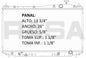 35840 AU RADIADOR ALUMINIO PLASTICO CIVIC, ACURA, DX,LX 1.7 LTS. L4 01-05 TRANS:AUTOMATICA RASA