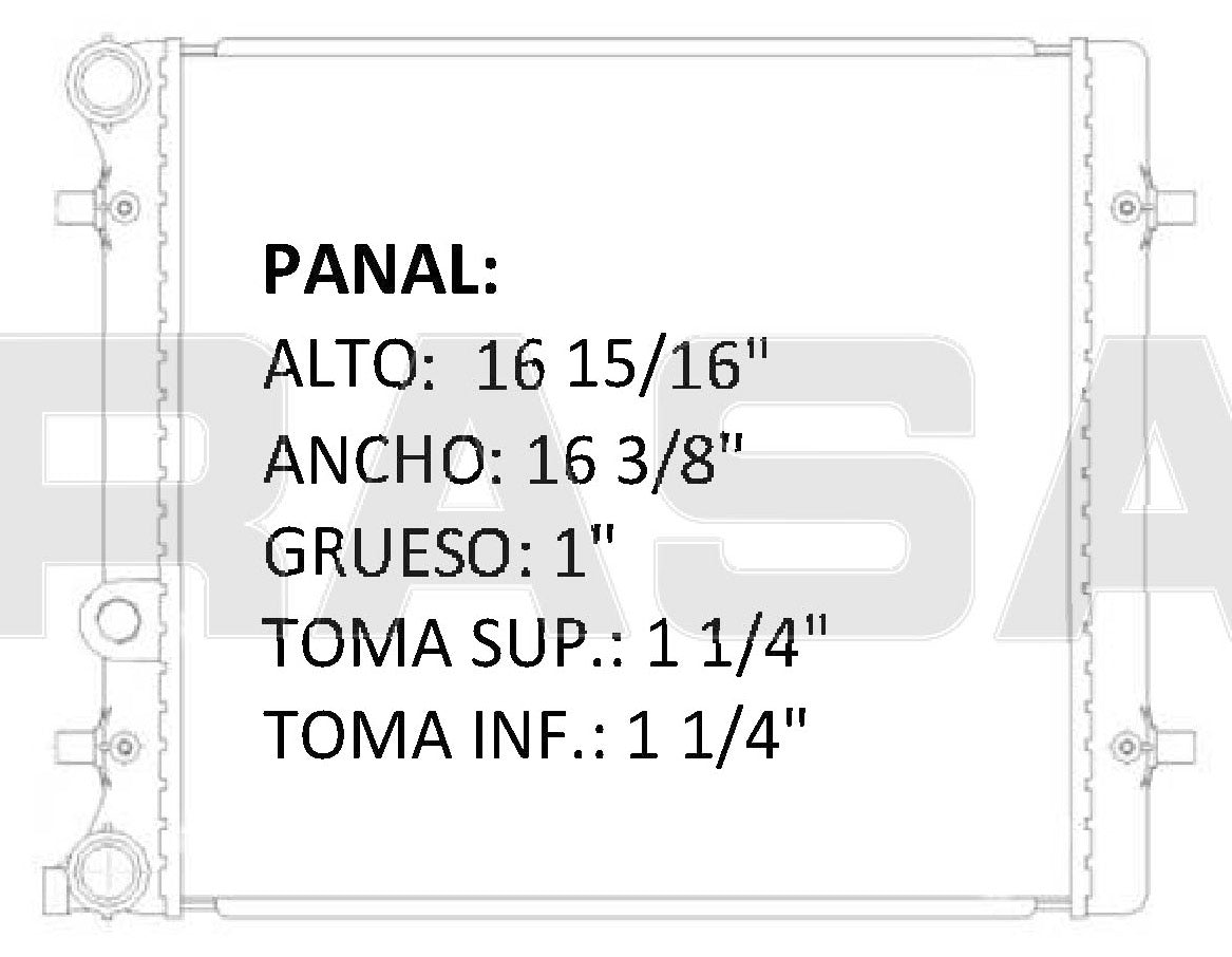 35906 M RADIADOR ALUMINIO PLASTICO CORDOBA, IBIZA, POLO, 1.2/1.8 LTS, L4, MECANICO 01-09 RASA