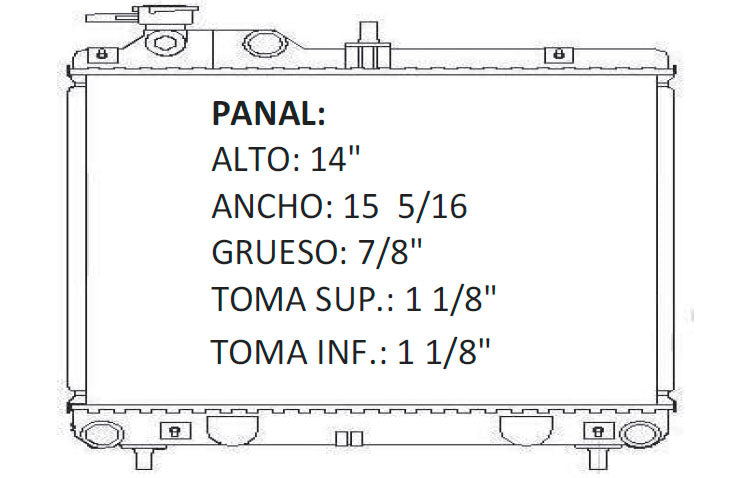 RADIADOR ALUMINO PLASTICO ATOS 1.0i 12v 00-04