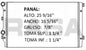 36174 M RADIADOR ALUMINIO PLASTICO SEAT ALTEA 10-12 / LEON 10-11/ PASSAT 0 10-11 MECANICO RASA