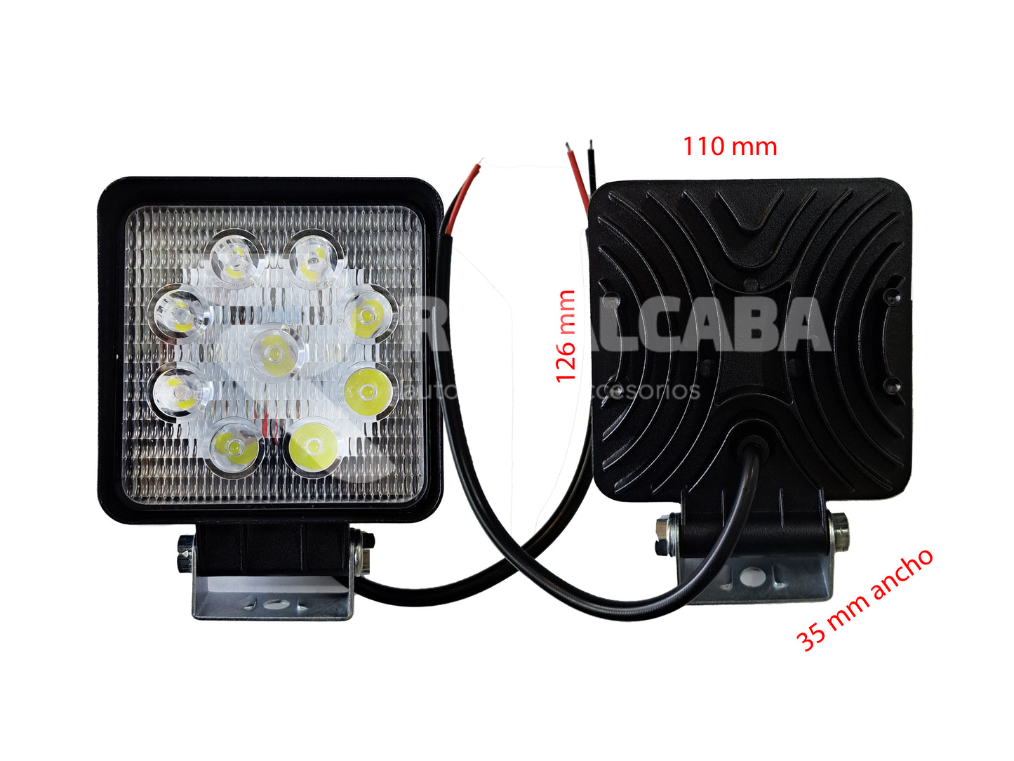 LUZ LED DE TRABAJO CUADRADO O REDONDO #OPTIMO#