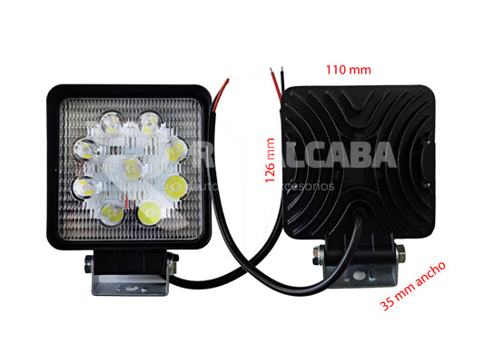 LUZ LED DE TRABAJO CUADRADO O REDONDO #OPTIMO#